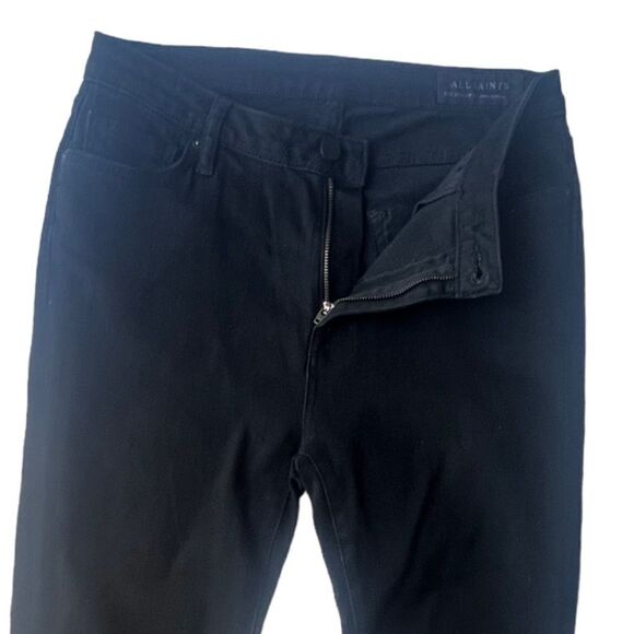 All Saints Eve Ankle  High Waist High Rise Black Skinny Jeans sz 30 - Picture 6 of 9